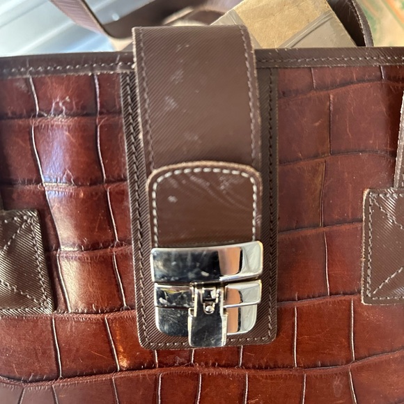 Vintage Dooney & Bourke brown tote bag - Picture 4 of 8